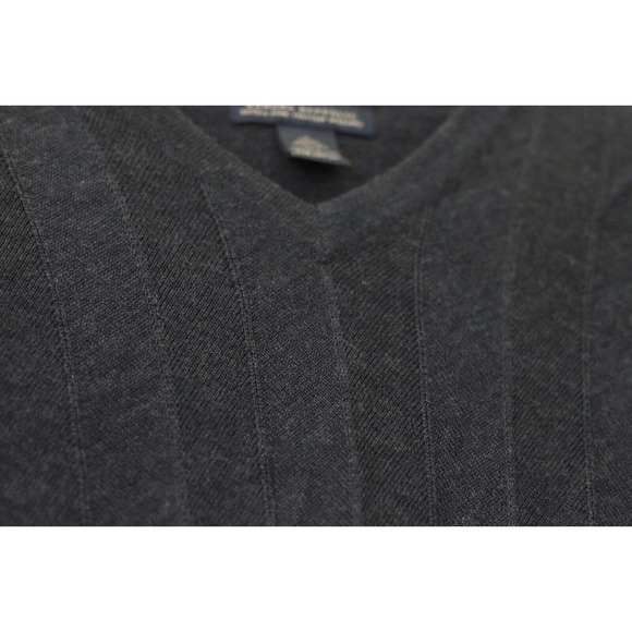 Banana Republic V Neck Sweater Mens Size Large Extra Fine Italian Merino Wool - Picture 3 of 6